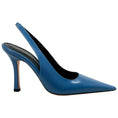 Load image into Gallery viewer, Scanlan Theodore Blue Leather Slingback Pumps
