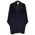 Load image into Gallery viewer, Sybilla Black Cashmere Knit Poncho / Cape