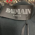 Load image into Gallery viewer, Balmain Black / Red / Silver / Gold Metallic Jacquard Blazer