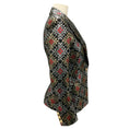Load image into Gallery viewer, Balmain Black / Red / Silver / Gold Metallic Jacquard Blazer