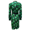 Load image into Gallery viewer, Diane Von Furstenberg Grape Leaf Black New Luella Wrap Dress