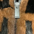 Load image into Gallery viewer, Fendi Brown / Black Mink Fur and Stretch Jacquard Knit FF Bomber Jacket
