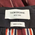 Load image into Gallery viewer, Thom Browne Burgundy Pinstriped Cropped Wool Trousers / Pants