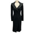 Load image into Gallery viewer, Dolce & Gabbana Black Technical Jersey Midi Coat Dress