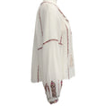 Load image into Gallery viewer, Isabel Marant Etoile Ecru / Ochre Embroidered Fernanda Blouse