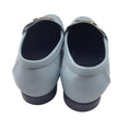 Load image into Gallery viewer, Hermes Light Blue / Silver H Leather Loafers
