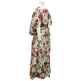 Load image into Gallery viewer, Erdem White / Red Algarve Floral-Print Ruffle Maxi Dress