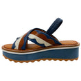 Load image into Gallery viewer, Robert Clergerie Blue / Tan Platform Sandals