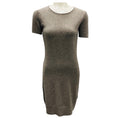 Load image into Gallery viewer, Iris Von Arnim Taupe Short Sleeved Cashmere Knit Dress