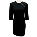 Load image into Gallery viewer, Nellie Partow Black Zipper Detail Stretch Crepe Dress