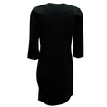 Load image into Gallery viewer, Nellie Partow Black Zipper Detail Stretch Crepe Dress