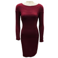 Load image into Gallery viewer, Maurizio Pecoraro Burgundy Fitted Stretch Knit Dress