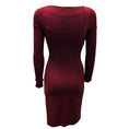 Load image into Gallery viewer, Maurizio Pecoraro Burgundy Fitted Stretch Knit Dress