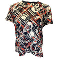 Load image into Gallery viewer, Hermes Black / Ivory / Red 2023 Desordre et Chains Short Sleeved Cotton Tee Shirt
