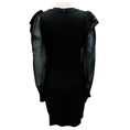 Load image into Gallery viewer, Saloni Black Silk Chiffon and Viscose Crepe Dress