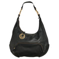 Load image into Gallery viewer, Fendi Vintage Black Leather Hobo Bag with Gold Hardware