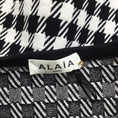 Load image into Gallery viewer, Alaia Black / White Cropped Check Knit Top
