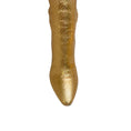 Load image into Gallery viewer, Saint Laurent Gold Python Embossed Boots