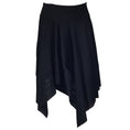 Load image into Gallery viewer, Alexandre Vauthier Black Asymmetric Hem Stretch Knit Skirt