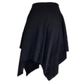 Load image into Gallery viewer, Alexandre Vauthier Black Asymmetric Hem Stretch Knit Skirt