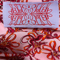 Load image into Gallery viewer, Tuleh Pink / Red Multi Printed Silk Dress with Scarf