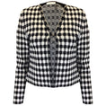Load image into Gallery viewer, Alaia Black / White Check Knit Cardigan Sweater
