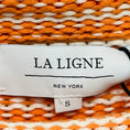 Load image into Gallery viewer, La Ligne Apricot Orange / Cream Fine Stripe Mini Marina Sweater