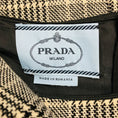 Load image into Gallery viewer, Prada Beige / Black Houndstooth Plaid Sleeveless Wool and Cashmere Dress