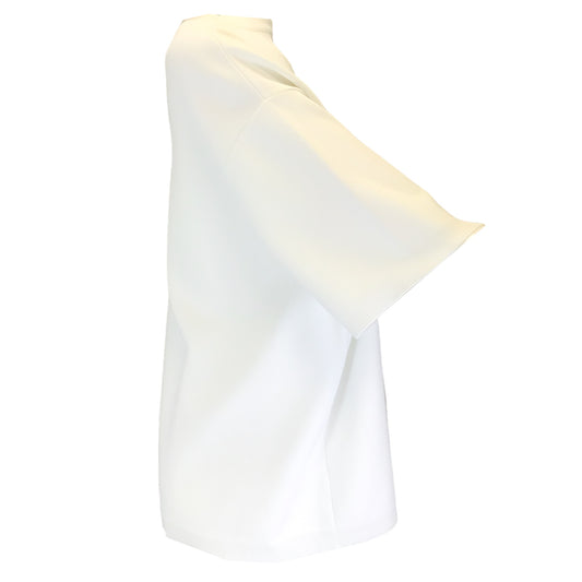 Alaia White Oversized Short Sleeved Knit Top