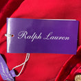 Load image into Gallery viewer, Ralph Lauren Collection Runway Crimson Fluid Velvet Plisse Halter Gown