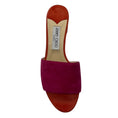 Load image into Gallery viewer, Jimmy Choo Fuchsia Pink / Orange Suede Leather Low Heel Slide Sandals