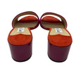 Load image into Gallery viewer, Jimmy Choo Fuchsia Pink / Orange Suede Leather Low Heel Slide Sandals