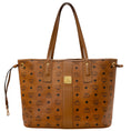 Load image into Gallery viewer, MCM Cognac Leather Reversible Liz Medium Tote Bag