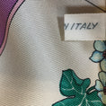 Load image into Gallery viewer, Christian Dior Vintage Yellow Multi Floral Printed Square Silk Twill Scarf