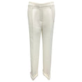 Load image into Gallery viewer, Off-White Ivory / Pink Contrasting Trim Trousers