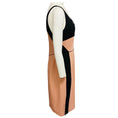 Load image into Gallery viewer, Narciso Rodriguez Blush Pink / Black Colorblock Sleeveless Wool Crepe Midi Dress