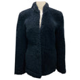 Load image into Gallery viewer, Toteme Navy Cinched Shearling Jacket