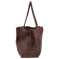 Load image into Gallery viewer, Paco Rabanne Brown Leather Chain Tote Bag