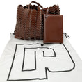 Load image into Gallery viewer, Paco Rabanne Brown Leather Chain Tote Bag