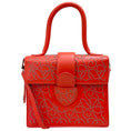 Load image into Gallery viewer, Alaia Coral Leather Studded Satchel