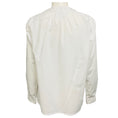Load image into Gallery viewer, Chanel White CC Logo Pearl Button Cotton Blouse