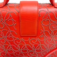 Load image into Gallery viewer, Alaia Coral Leather Studded Satchel