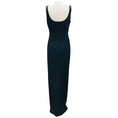 Load image into Gallery viewer, Roland Mouret Grey Diamante Peek-A-Boo Bust Column Gown
