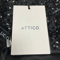 Load image into Gallery viewer, Attico Black Balloon Sleeve Sequined Blouse