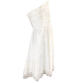 Load image into Gallery viewer, Dolce & Gabbana Optic White Gabardine Bustier Strapless Midi Dress
