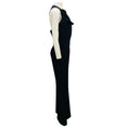 Load image into Gallery viewer, Safiyaa Black One Shoulder Wide Leg Crepe Jumpsuit