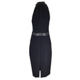 Load image into Gallery viewer, Michael Kors Collection Black Boucle Crepe Halter Dress
