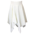 Load image into Gallery viewer, Alexandre Vauthier White Asymmetric Hem Stretch Knit Skirt
