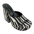 Load image into Gallery viewer, Simon Miller Black / White Slice Zebra Platform Slide-On Sandals