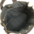 Load image into Gallery viewer, Hermes Navy Blue Canvas Deauville MM Bag